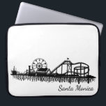 California Santa Monica CA Pier Beach Ferris Wheel Laptop Sleeve<br><div class="desc">Design features an original pen-and-ink illustration of the Santa Monica Pier in Santa Monica,  California. Coordinating designs available.

Don't see what you're looking for? Need help with customization? Click "rebeccaheartsny" (upper right corner) then "contact this designer" to have something created just for you!</div>
