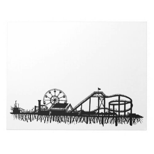 California Santa Monica CA Pier Beach Ferris Wheel Notepad