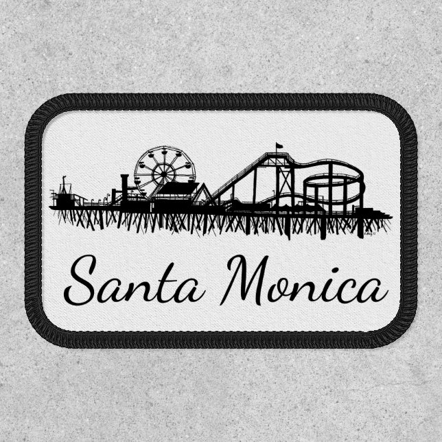 California Santa Monica CA Pier Beach Ferris Wheel Patch (Front)