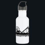 California Santa Monica CA Pier Beach Ferris Wheel Stainless Steel Water Bottle<br><div class="desc">Design features an original pen-and-ink illustration of the Santa Monica Pier in Santa Monica,  California. Coordinating designs available.

Don't see what you're looking for? Need help with customization? Click "rebeccaheartsny" (upper right corner) then "contact this designer" to have something created just for you!</div>