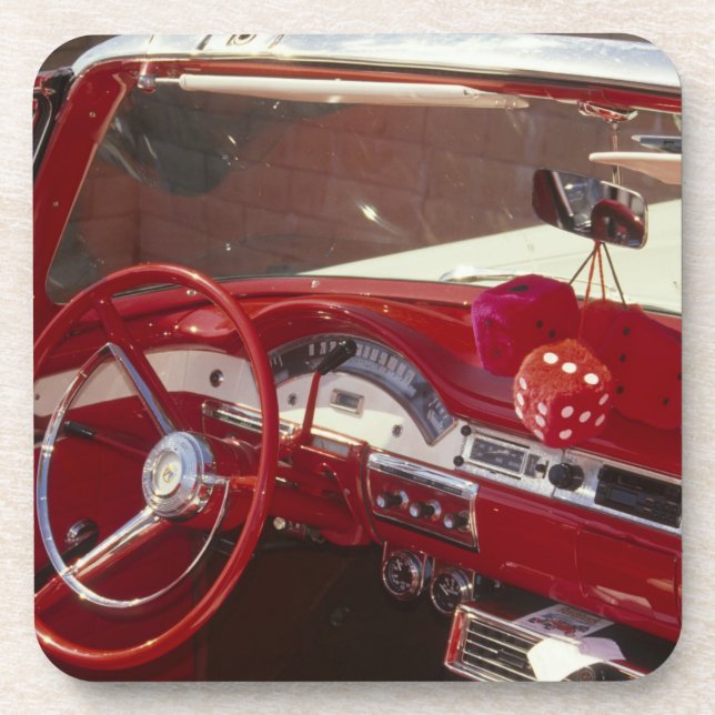 California:  Santa Ynez Valley, Solvang, 1957 Beverage Coaster (Front)