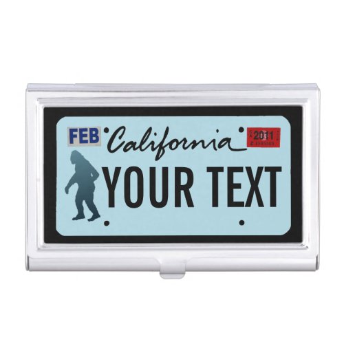 California Sasquatch License Plate Case For Business Cards