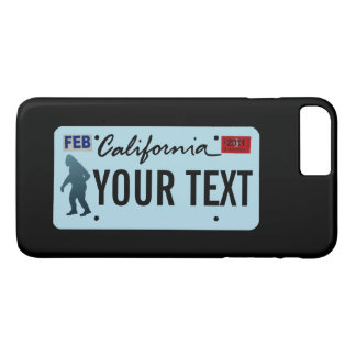 California Sasquatch License Plate iPhone 8 Plus/7 Plus Case