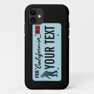BRGiftShop Personalize Your Own 2016 Louisiana State License Plate Rubber Phone Case For Apple iPhone XR 
