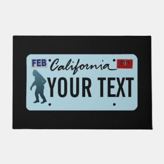 California Sasquatch License Plate