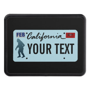 California Sasquatch License Plate Hitch Cover