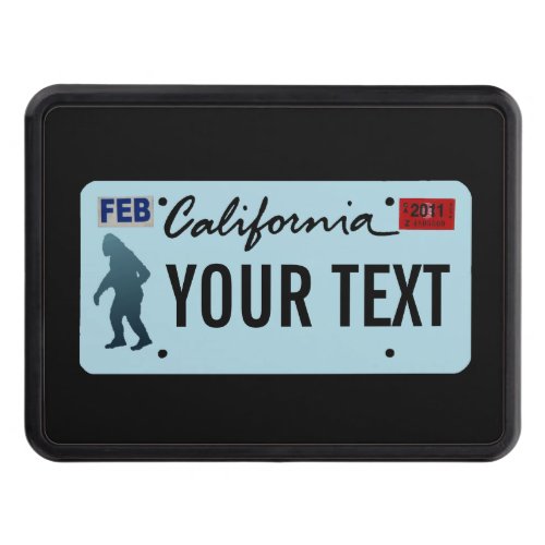 California Sasquatch License Plate Hitch Cover