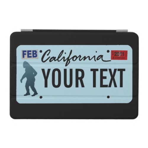 California Sasquatch License Plate iPad Mini Cover