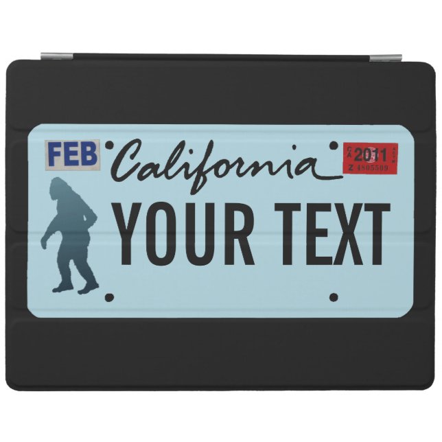 California Sasquatch License Plate iPad Smart Cover (Horizontal)