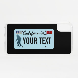 California Sasquatch License Plate iPhone XS Case