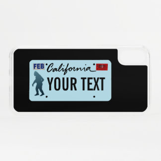 California Sasquatch License Plate iPhone XS Case