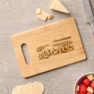 California Sea Lions at San Francisco's Pier 39 Cutting Board