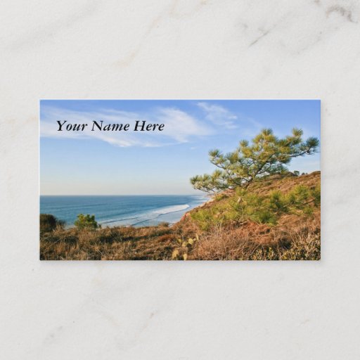 Customizable California Seascape Business Card Templates