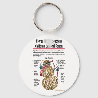 California Seasonal Person Keychain