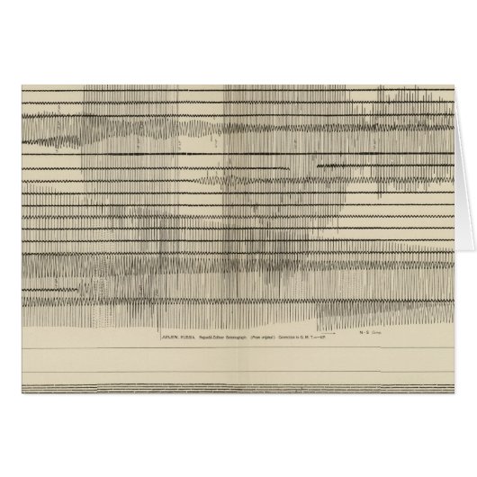 California Seismograms 10 Cards (Front Horizontal)