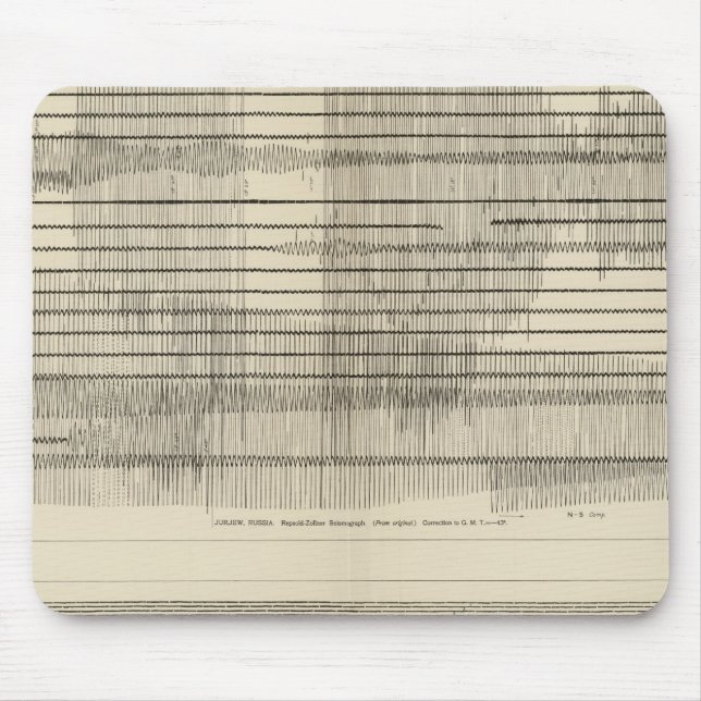 California Seismograms 10 Mouse Pad (Front)