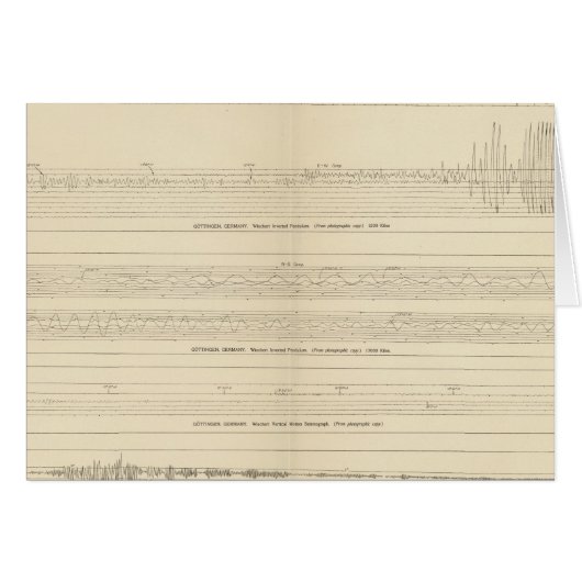California Seismograms 12 Cards (Front Horizontal)