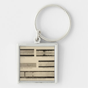 California Seismograms 2 Keychain