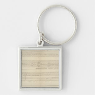 California Seismograms 8 Keychain