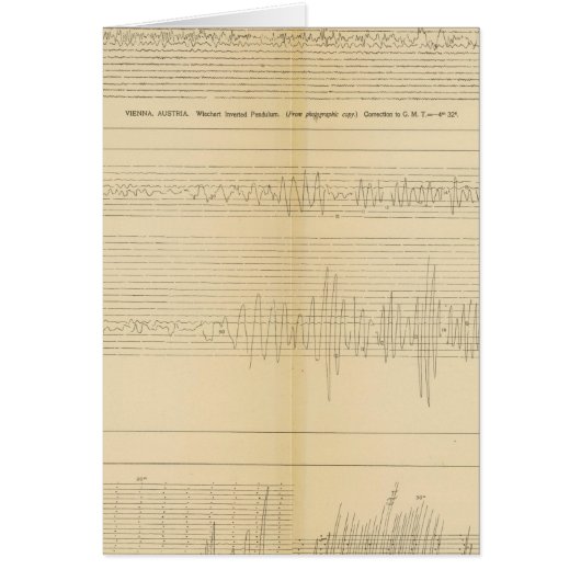 California Seismograms 9 Cards (Front)
