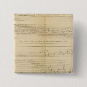 California Seismograms 9 Pinback Button