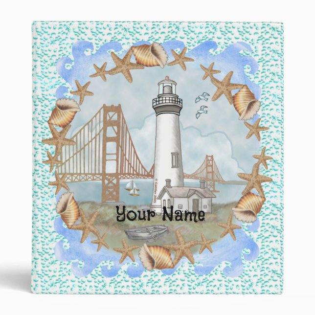 California Shells Lighthouse Binder (Front)