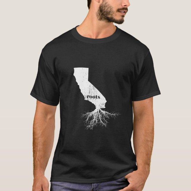 California Shirt Women Men Kids Roots State Map Lo (Front)