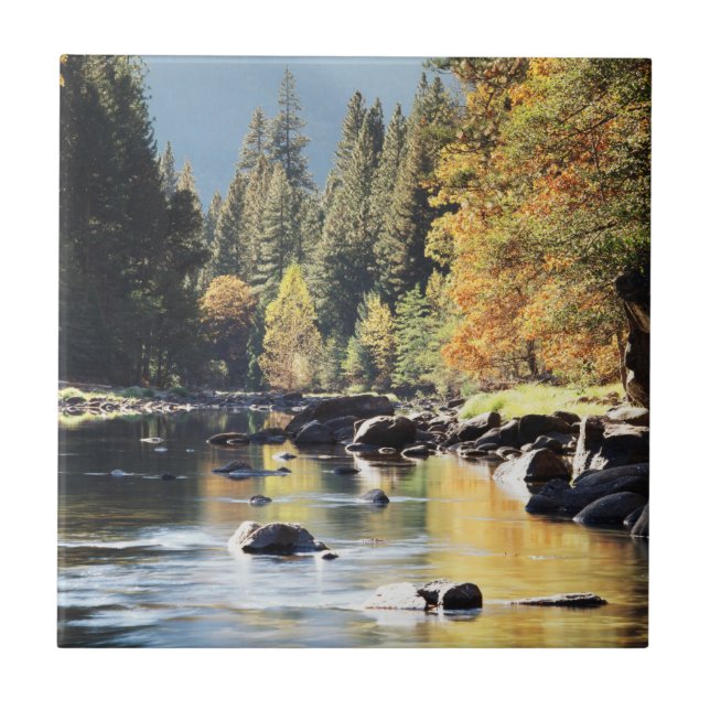 California, Sierra Nevada Mountains, Yosemite 7 Ceramic Tile (Front)
