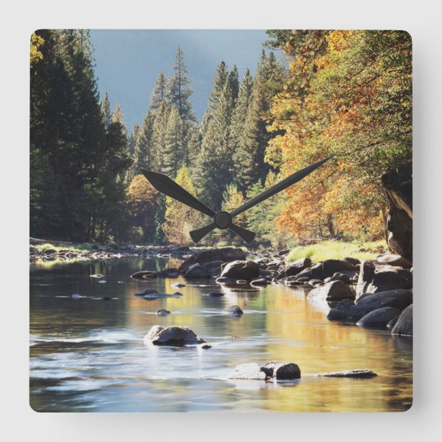 California, Sierra Nevada Mountains, Yosemite 7 Square Wall Clock (Front)