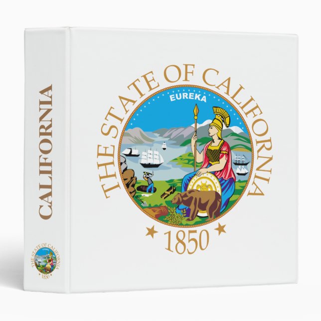 California sign 3 ring binder (Front/Spine)