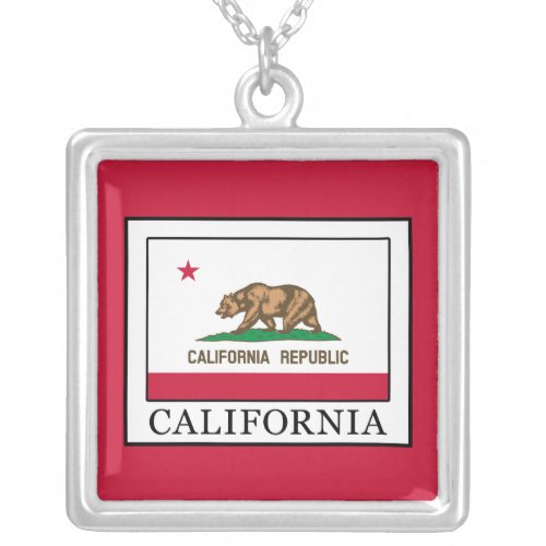 California Silver Plated Necklace