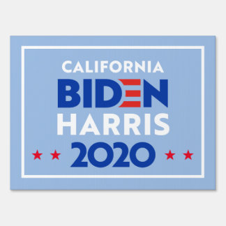 CALIFORNIA Simple Joe Biden Kamala Harris 2020 Sign