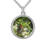 California Sister Butterfly in Yosemite Sterling Silver Necklace