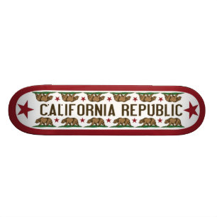 California Skate Board with California Bear