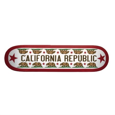 California Skate Board With California Bear