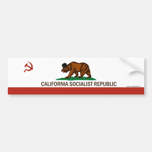 California Socialist Republic Bumper Sticker