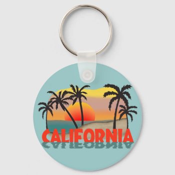 California Souvenir Keychain by IslandVintage at Zazzle