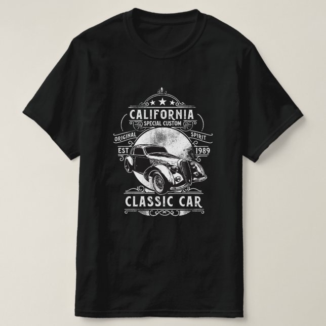 California Special Custom Classic Car T-Shirt (Design Front)