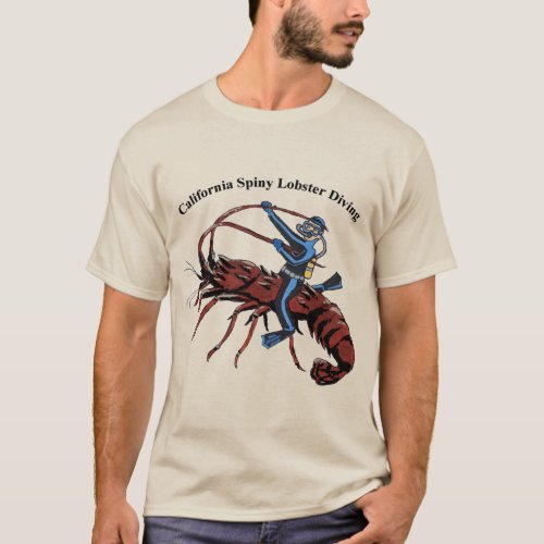 California Spiny Lobster Diving SCUBA Diver Urm T_Shirt