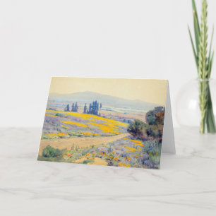 California Spring Landscape   Elmer Wachtel Card