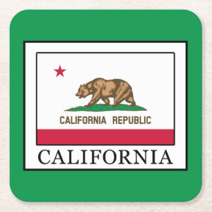 California Square Paper Coaster