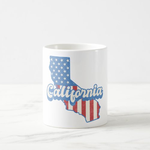 California Stars  Stripes Silhouette Coffee Mug