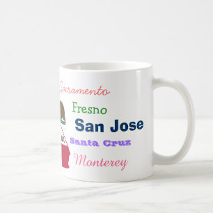 California State and Cities Mug