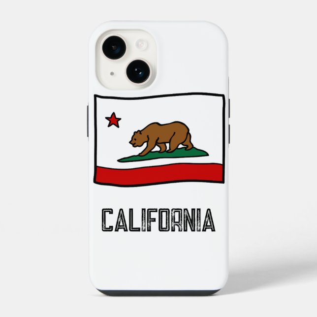 California State Bear  Iphone Case (Back)