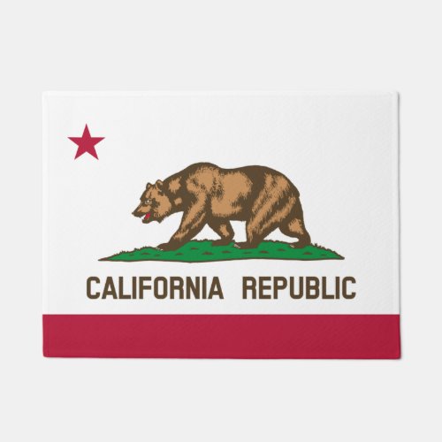California State  California Flag USA house mats