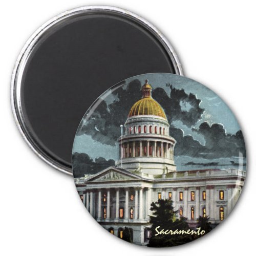 California State Capitol Moonlight Magnet