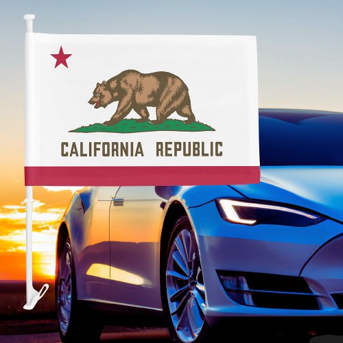 California State Car Flag