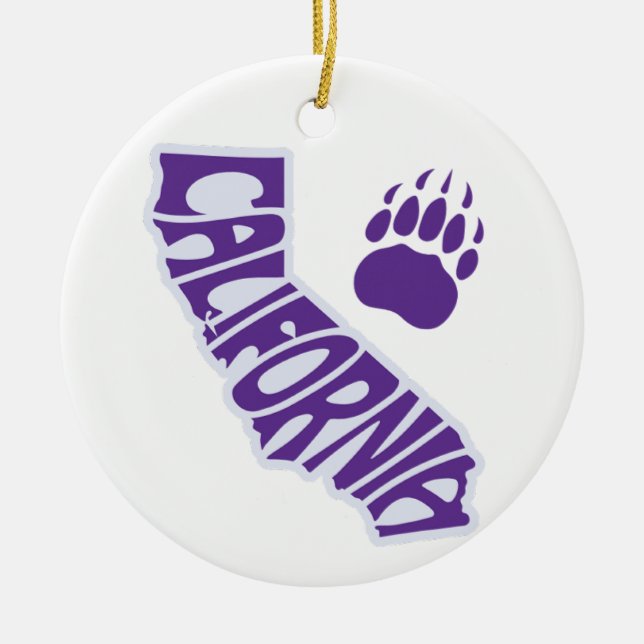 California State Christmas Tree Ornament (Front)