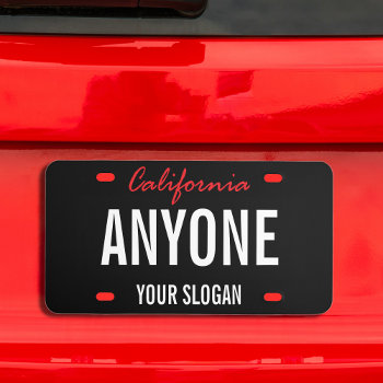 California State Custom License Plate by HasCreations at Zazzle