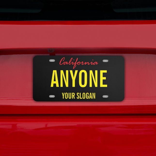 California State Custom  License Plate (California State Custom License Plate)